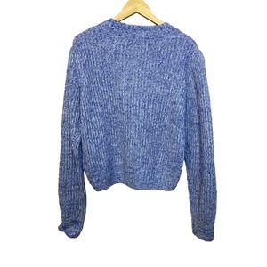Scotch & Soda Loose Fit Crew Neck Pullover Sweater Blue